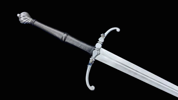Double Ring HEMA Longsword Custom Fullered Blade with Fileworked Guard