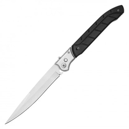 Arborstrike Push Button Wood Handle Knife 12" Stainless Steel Drop Point Blade