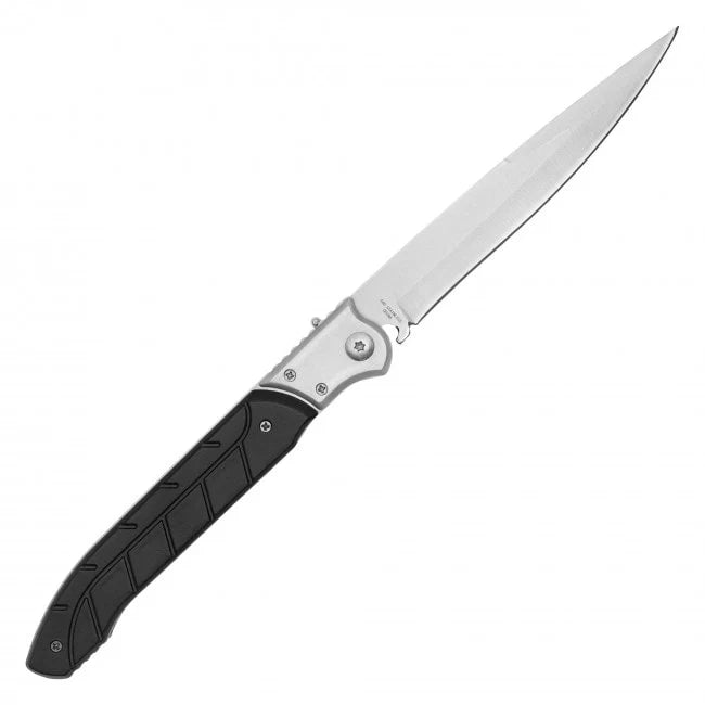 Arborstrike Push Button Wood Handle Knife 12" Stainless Steel Drop Point Blade
